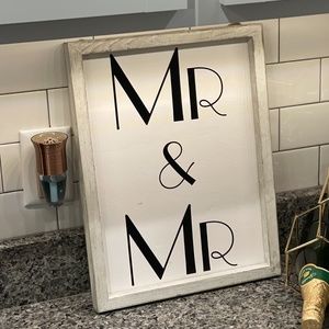 Mr & Mr Farmhouse Sign